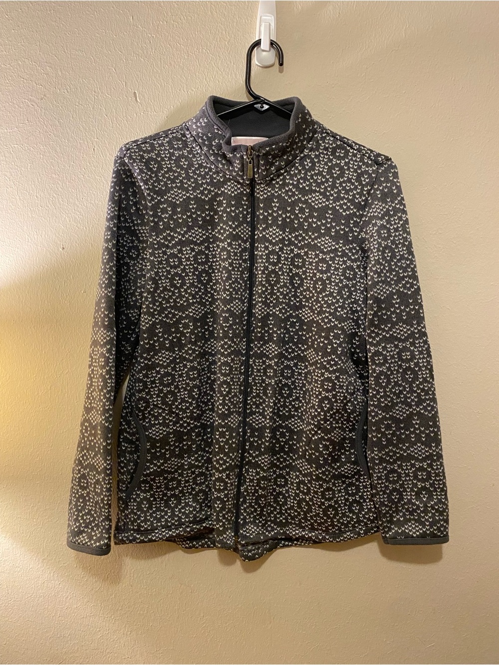 Women’s Stan Herman Grey Zip Up Jacket SzSmall